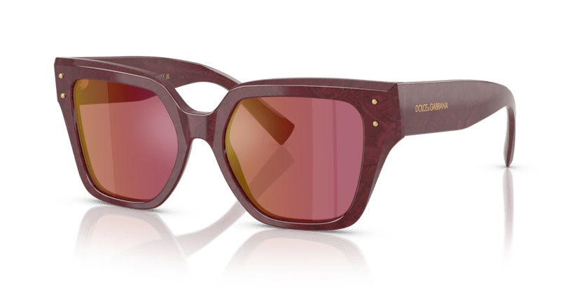 0DG4471 - Dolce & Gabbana - (Bordeaux Lace) Dark Violet Mirror Red - 52 - 18 - 145 MM - Ardor Eyewear 8056262296400