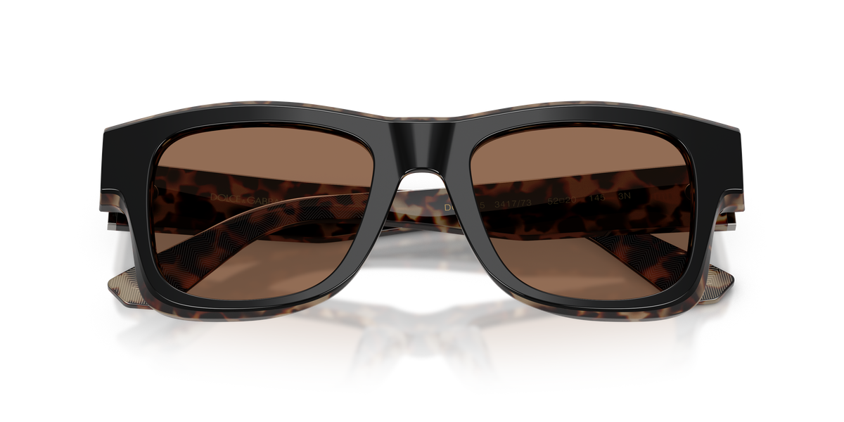 0DG4515 Black On Red Havana close front view image 5 barcode 8056262569139