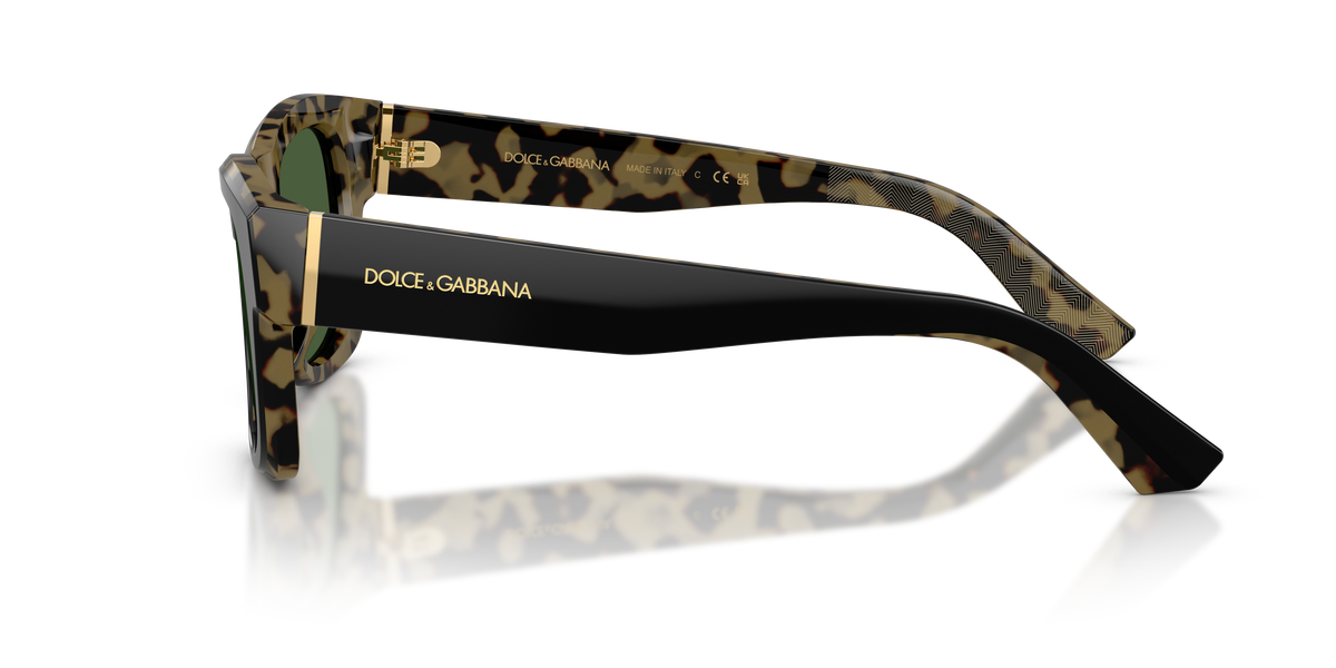 0DG4515 Black On Yellow Havana side view image 2 barcode 8056262578308