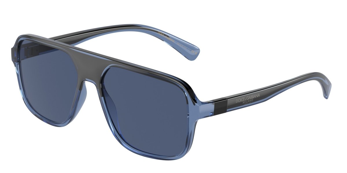 0DG6134 - Dolce & Gabbana - (Transparent Blue/Black) Dark Blue - 57 - 16 - 145 MM - Ardor Eyewear 8056597186223