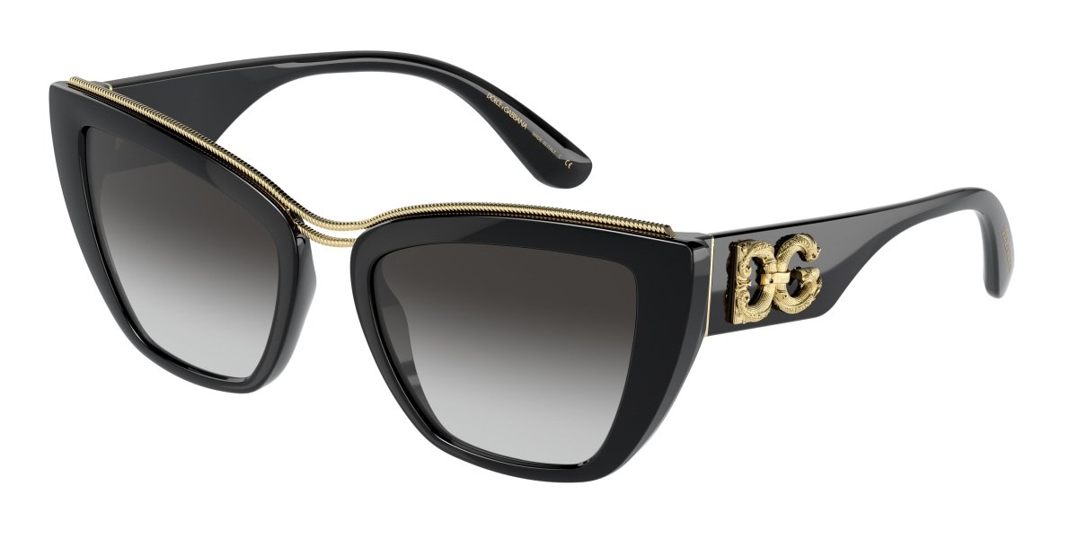 0DG6144 - Dolce & Gabbana - (Black) Gradient Grey - 54 - 20 - 145 MM - Ardor Eyewear 8056597365277