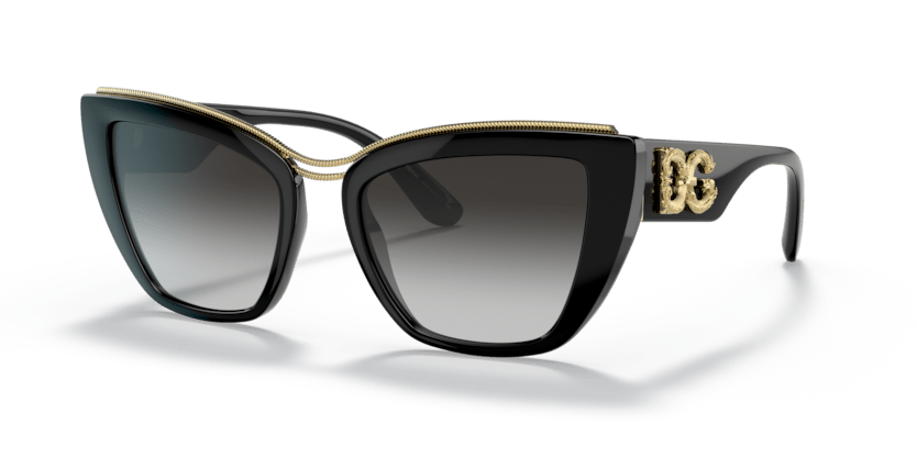 0DG6144 - Dolce & Gabbana - (Black) Gradient Grey - 54 - 20 - 145 MM - Ardor Eyewear 8056597365277