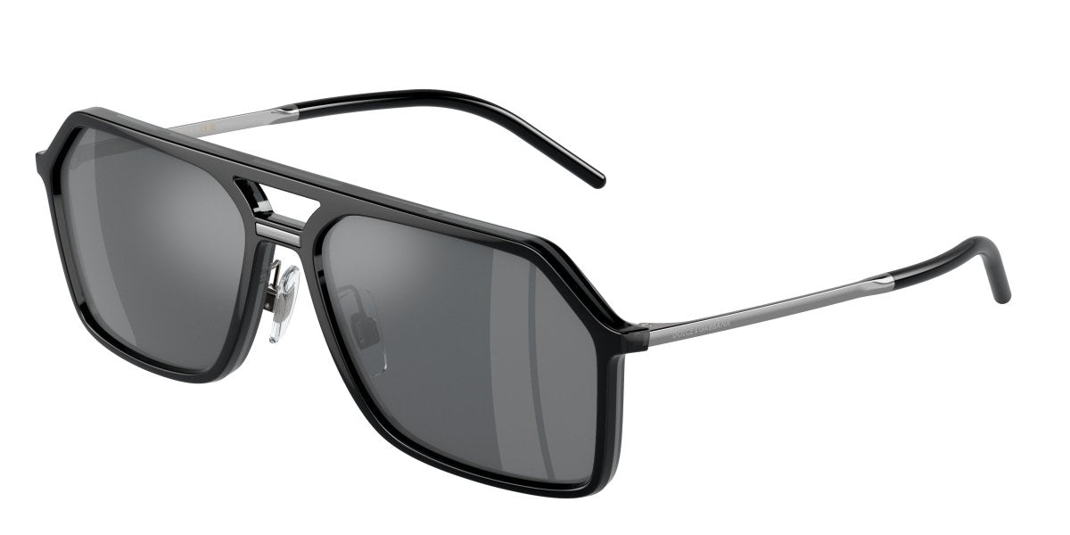 0DG6196 - Dolce & Gabbana - (Black) Light Grey Mirror Black - 59 - 16 - 145 MM - Ardor Eyewear 8056597947268