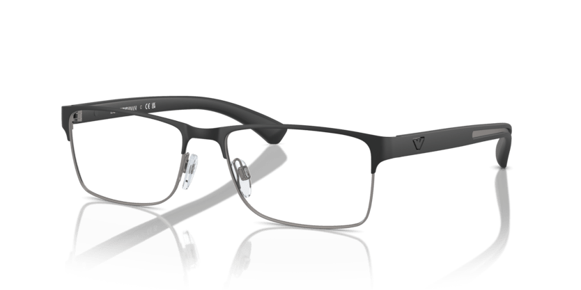 0EA1052 - Emporio Armani - Black - (Rubber Black & Gunmetal 3094) - 53 - 17 - 140 MM - Ardor Eyewear 8053672576764