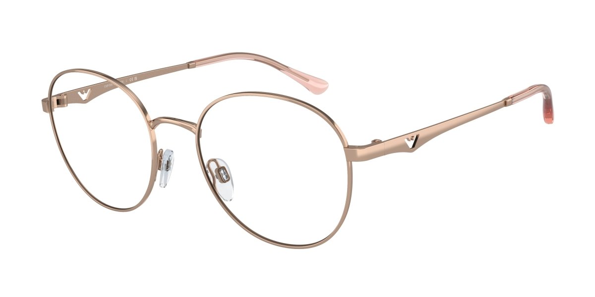 0EA1144 - Emporio Armani - Gold - (Shiny Rose Gold 3011) - 52 - 19 - 140 MM - Ardor Eyewear 8056597818056