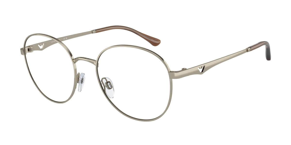 0EA1144 - Emporio Armani - Gold - (Shiny Pale Gold 3013) - 52 - 19 - 140 MM - Ardor Eyewear 8056597818070