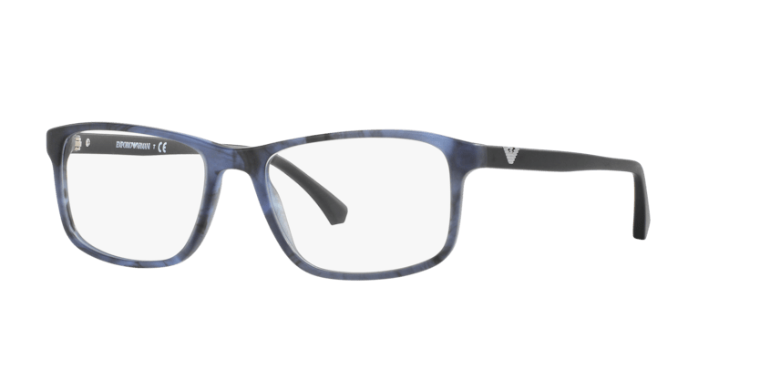 0EA3098 - Emporio Armani - Blue - (Matte Striped Blue 5549) - 53 - 18 - 140 MM - Ardor Eyewear 8053672640878