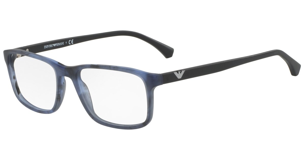 0EA3098 - Emporio Armani - Blue - (Matte Striped Blue 5549) - 53 - 18 - 140 MM - Ardor Eyewear 8053672640878