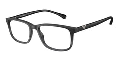 0EA3098 - Emporio Armani - Black - (Matte Black & Striped Grey 5566) - 53 - 18 - 140 MM - Ardor Eyewear 8053672864601