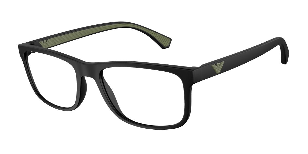 0EA3147 - Emporio Armani - Black - (Matte Black 5042) - 55 - 18 - 142 MM - Ardor Eyewear 8056597008310