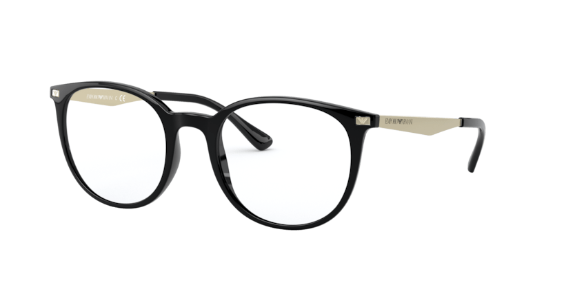 0EA3168 - Emporio Armani - Black - (Shiny Black 5001) - 52 - 20 - 145 MM - Ardor Eyewear 8056597211628