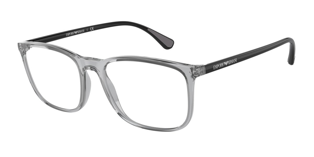 0EA3177 - Emporio Armani - Grey - (Shiny Transparent Grey 5090) - 53 - 18 - 145 MM - Ardor Eyewear 8056597644280