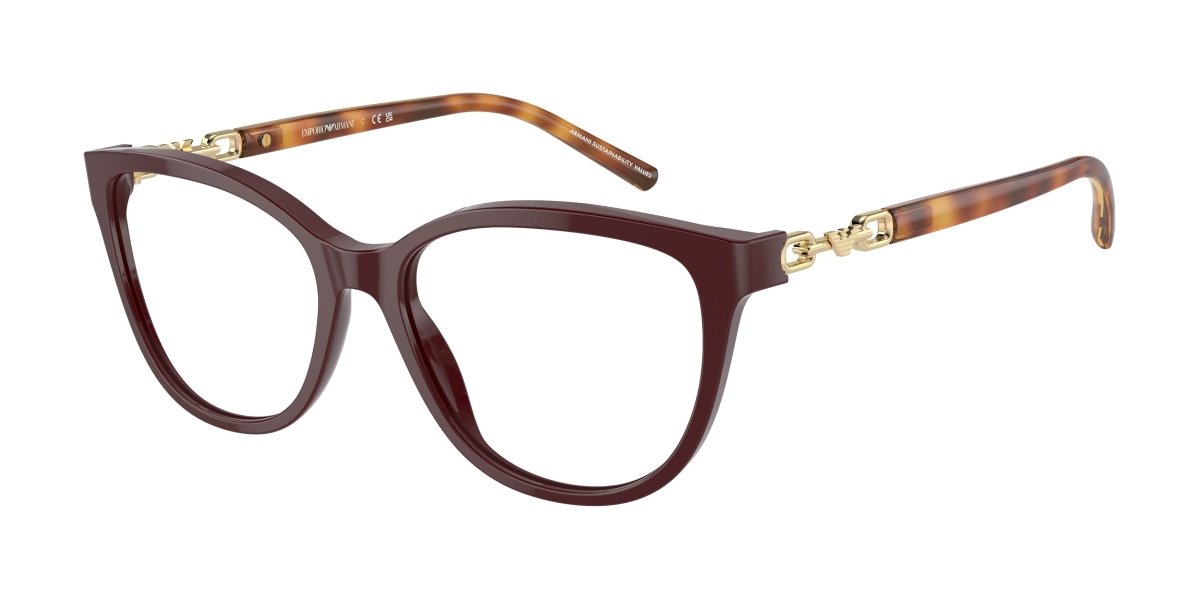 0EA3190 - Emporio Armani - Red - (Shiny Bordeaux 5577) - 53 - 16 - 140 MM - Ardor Eyewear 8056262081785