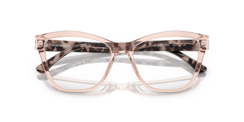 0EA3193 - Emporio Armani - Pink - (Shiny Transparent Pink 5544) - 54 - 16 - 140 MM - Ardor Eyewear 8056597850124