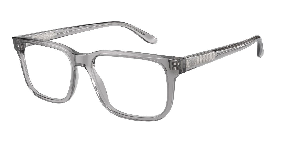 0EA3218 - Emporio Armani - Grey - (Shiny Transparent Grey 5075) - 55 - 17 - 145 MM - Ardor Eyewear 8056262082287