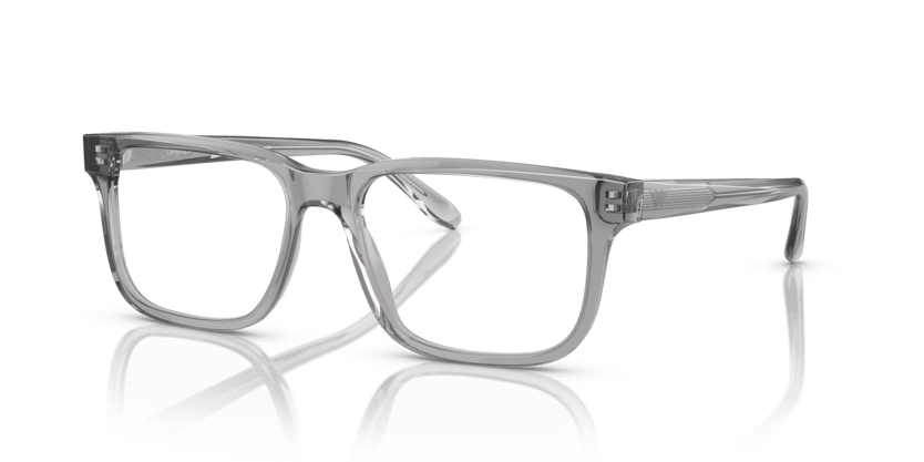 0EA3218 - Emporio Armani - Grey - (Shiny Transparent Grey 5075) - 55 - 17 - 145 MM - Ardor Eyewear 8056262082287