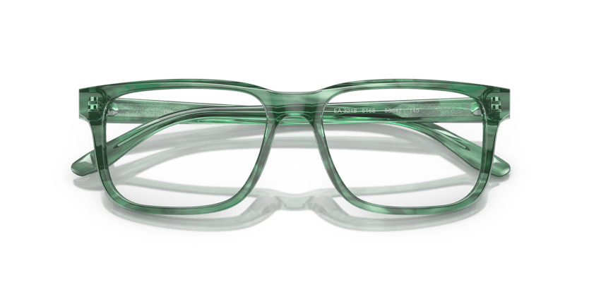 0EA3218 - Emporio Armani - Green - (Striped Green 5168) - 55 - 17 - 145 MM - Ardor Eyewear 8056597815833