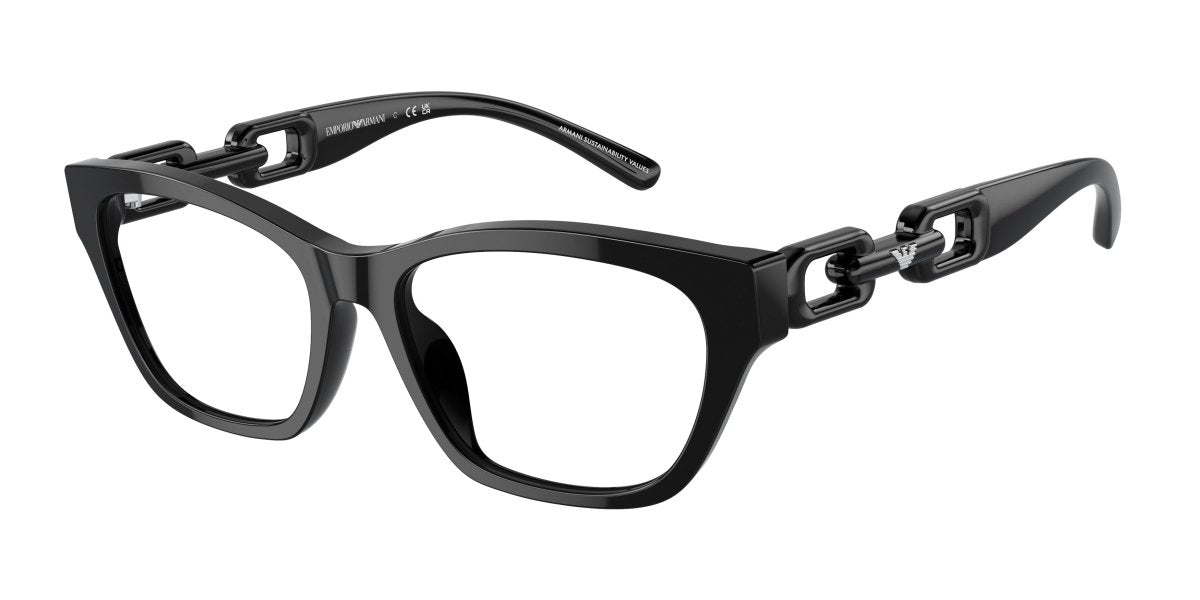 0EA3223U - Emporio Armani - Black - (Shiny Black 5017) - 52 - 17 - 140 MM - Ardor Eyewear 8056597819732