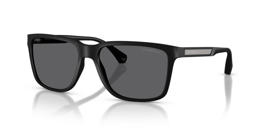 0EA4047 - Emporio Armani - (Rubber Black) Grey Polarized - 56 - 17 - 140 MM - Ardor Eyewear 8053672412857