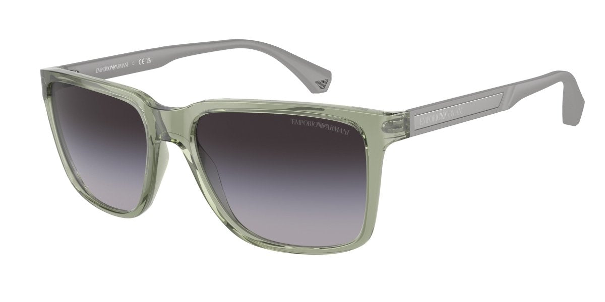 0EA4047 - Emporio Armani - (Shiny Transparent Green) Gradient Grey - 56 - 17 - 140 MM - Ardor Eyewear 8056262082966