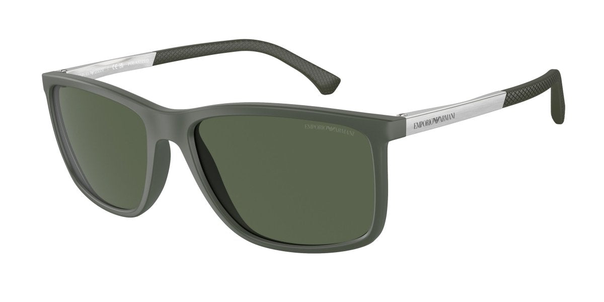 0EA4058 - Emporio Armani - (Matte Green) Dark Green Polar Polarized - 58 - 17 - 140 MM - Ardor Eyewear 8056262081860