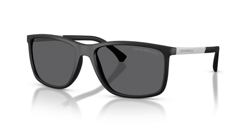 0EA4058 - Emporio Armani - (Rubber Black) Grey Polarized - 58 - 17 - 140 MM - Ardor Eyewear 8053672481389