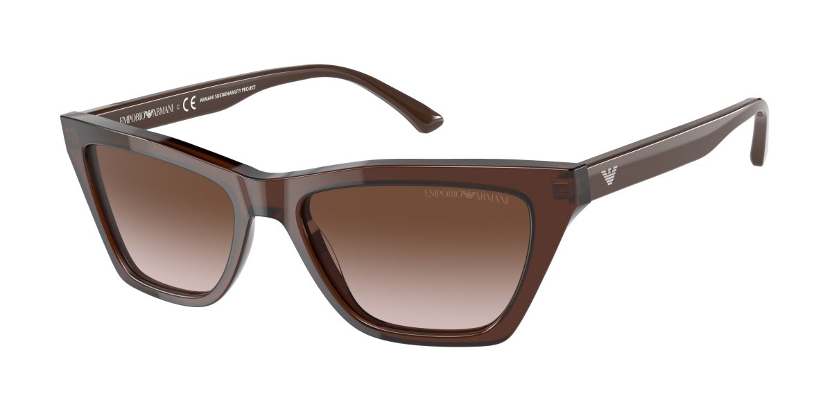 0EA4169 - Emporio Armani - (Transparent Brown) Gradient Brown - 54 - 17 - 140 MM - Ardor Eyewear 8056597528443