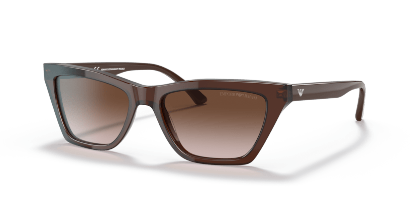 0EA4169 - Emporio Armani - (Transparent Brown) Gradient Brown - 54 - 17 - 140 MM - Ardor Eyewear 8056597528443