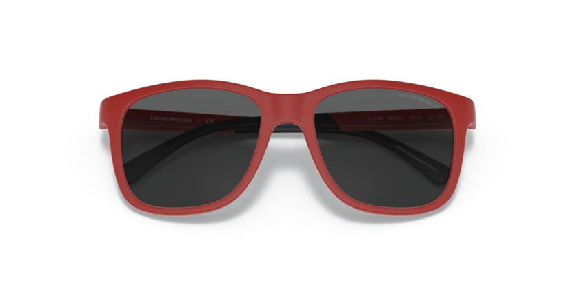 0EA4184 - Emporio Armani - (Matte Red) Dark Grey - 49 - 16 - 125 MM - Ardor Eyewear 8056597621151