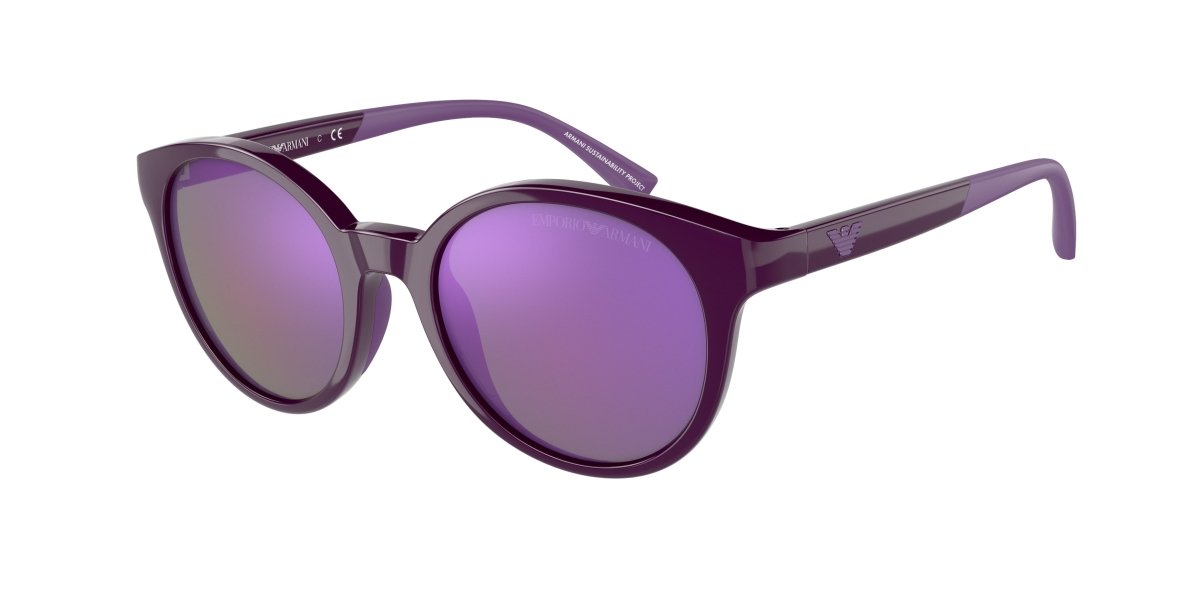 0EA4185 - Emporio Armani - (Shiny Violet) Grey Mirror Violet - 47 - 18 - 125 MM - Ardor Eyewear 8056597621670