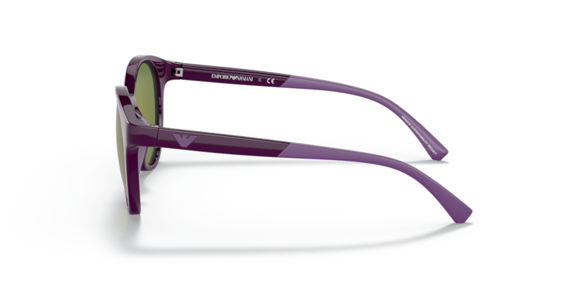 0EA4185 - Emporio Armani - (Shiny Violet) Grey Mirror Violet - 47 - 18 - 125 MM - Ardor Eyewear 8056597621670