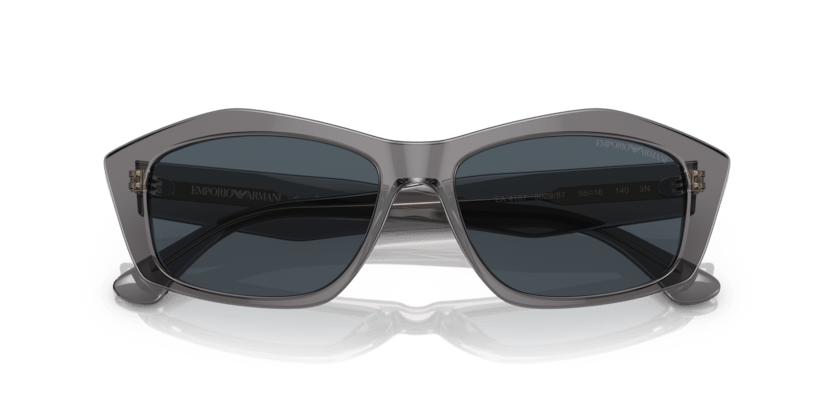 0EA4187 - Emporio Armani - (Shiny Transparent Grey) Dark Grey - 55 - 16 - 140 MM - Ardor Eyewear 8056597766050