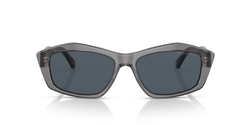 0EA4187 - Emporio Armani - (Shiny Transparent Grey) Dark Grey - 55 - 16 - 140 MM - Ardor Eyewear 8056597766050