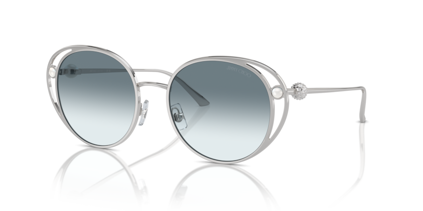 Silver - 0JC4003HB 8056262019849 Jimmy Choo Sunglasses Woman Oval