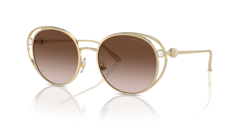 Gold - 0JC4003HB 8056262019825 Jimmy Choo Sunglasses Woman Oval