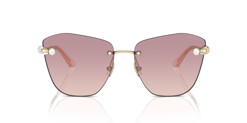 Rose Gold - 0JC4004HB 8056262019917 Jimmy Choo Sunglasses Woman Butterfly