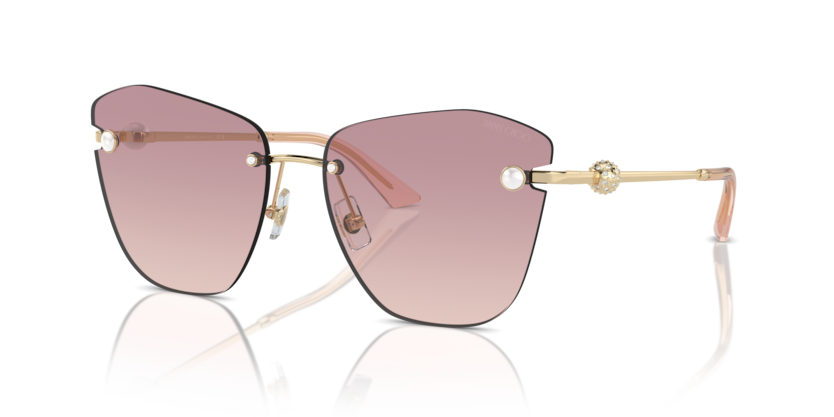 Rose Gold - 0JC4004HB 8056262019917 Jimmy Choo Sunglasses Woman Butterfly