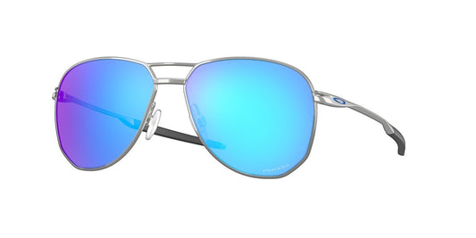 0OO4147 - Oakley - (Satin Chrome) Prizm Sapphire - 57 - 14 - 144 MM - Ardor Eyewear 888392561930