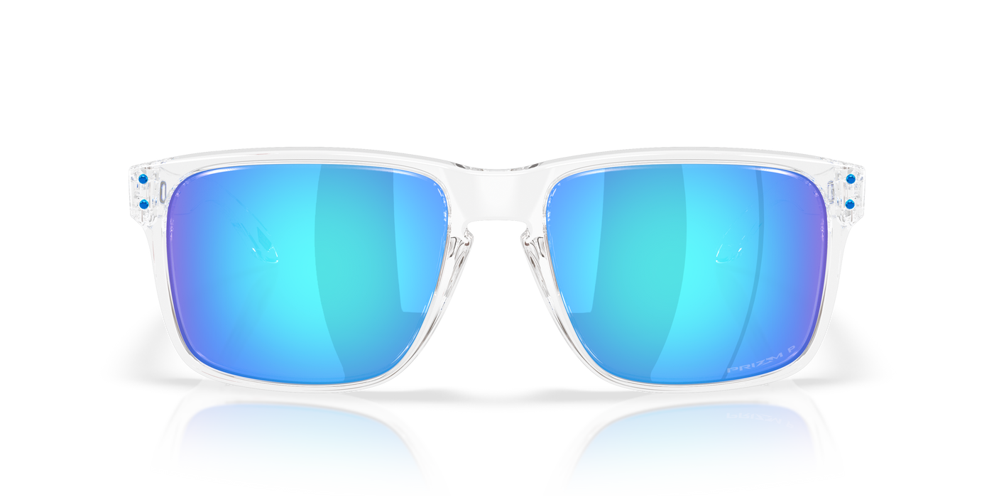 Oakley OO9487 Polished Clear (948707) - Prizm Sapphire Polarized 888392664648