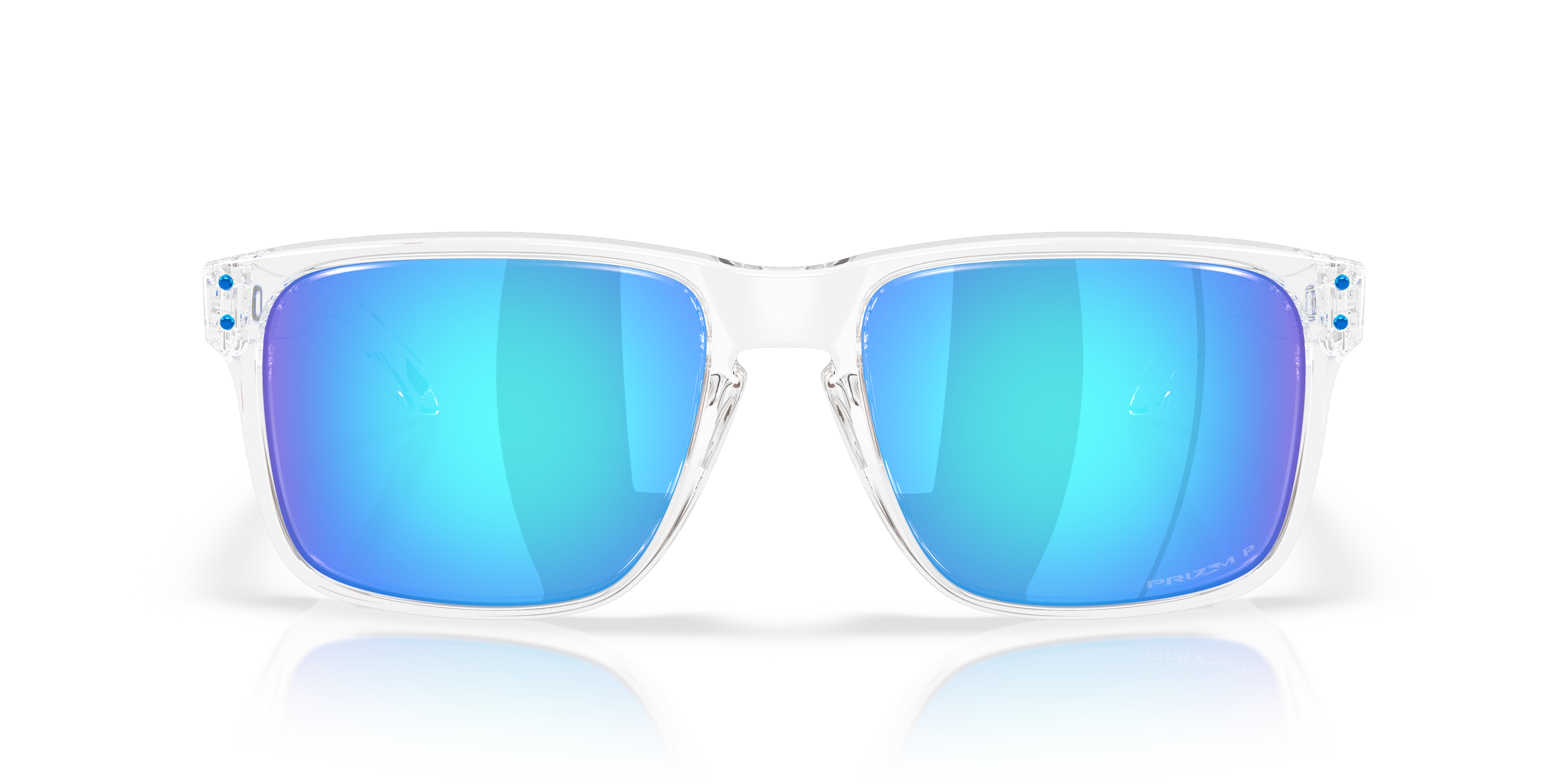 Oakley OO9487 Polished Clear (948707) - Prizm Sapphire Polarized 888392664648