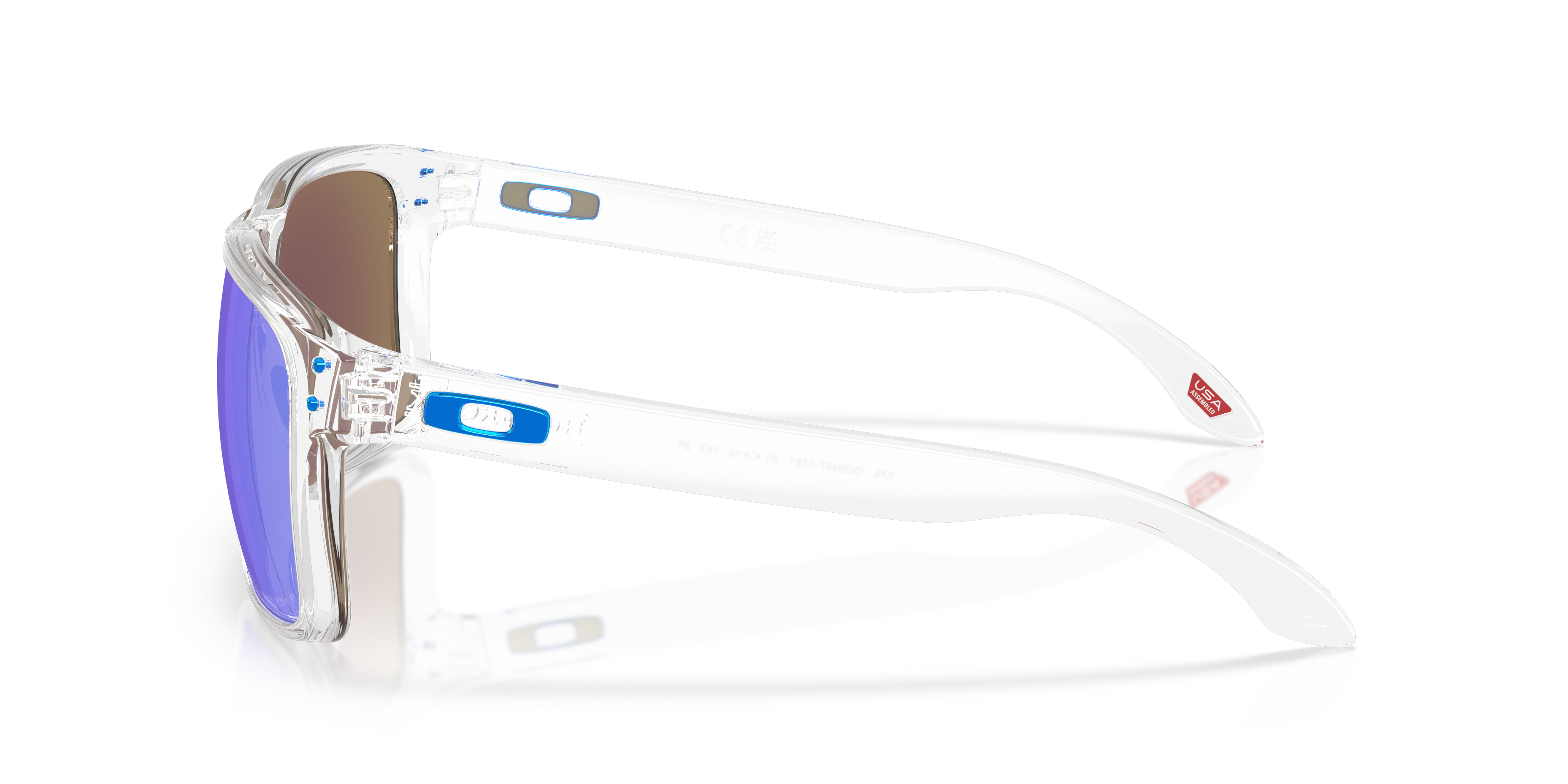 Oakley OO9487 Polished Clear (948707) - Prizm Sapphire Polarized 888392664648