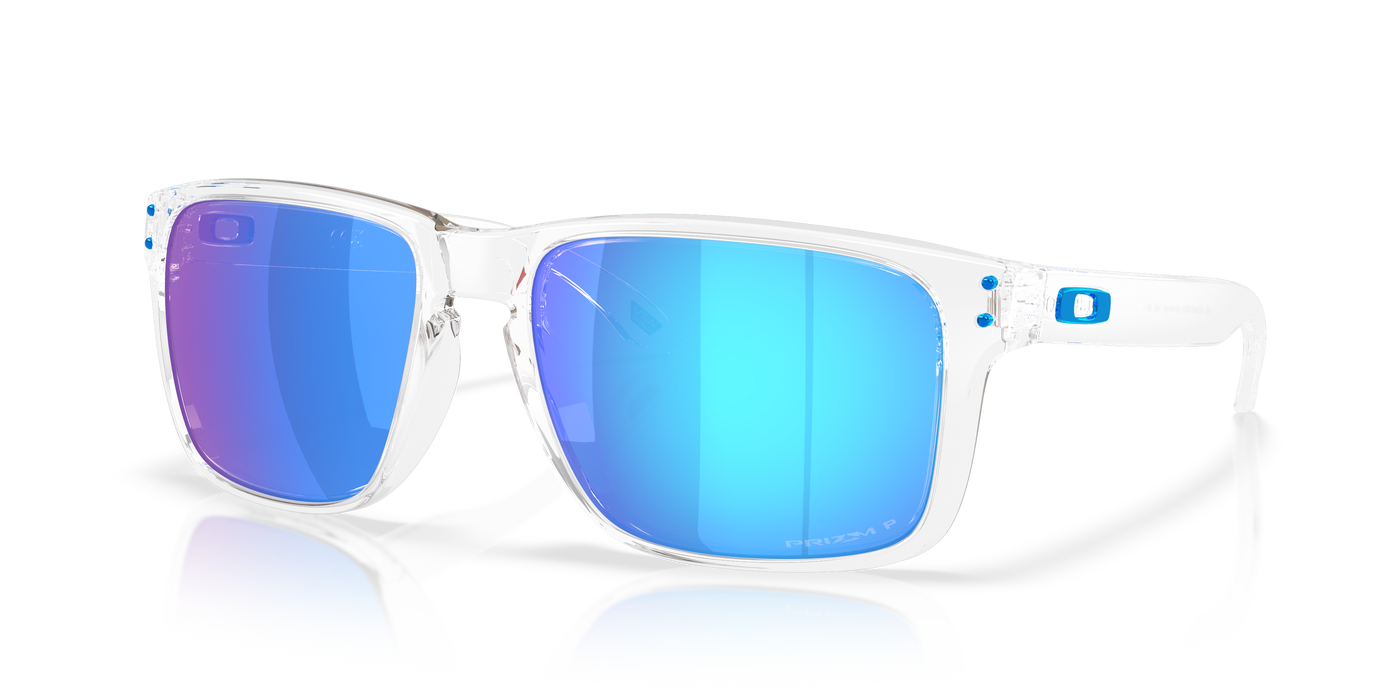 Oakley OO9487 Polished Clear (948707) - Prizm Sapphire Polarized 888392664648