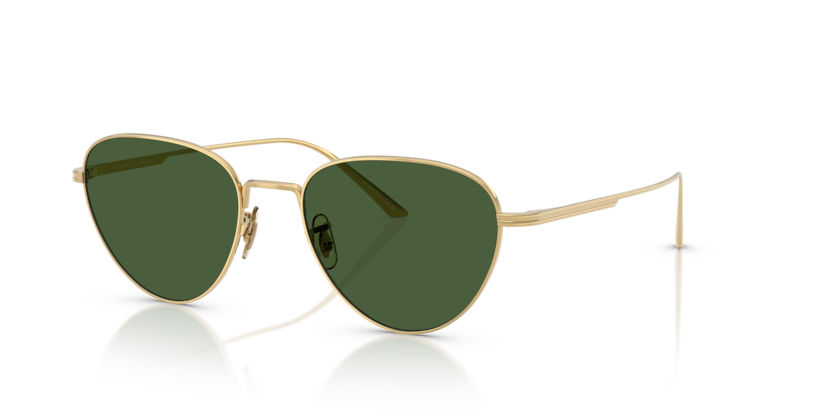 Gold - 0OV1357S 827934507371 Oliver Peoples Sunglasses Woman Cat Eye