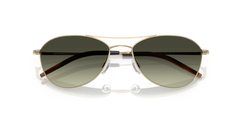 Gold - 0OV1358S 827934507425 Oliver Peoples Sunglasses Unisex Pilot