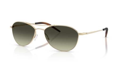 Gold - 0OV1358S 827934507425 Oliver Peoples Sunglasses Unisex Pilot