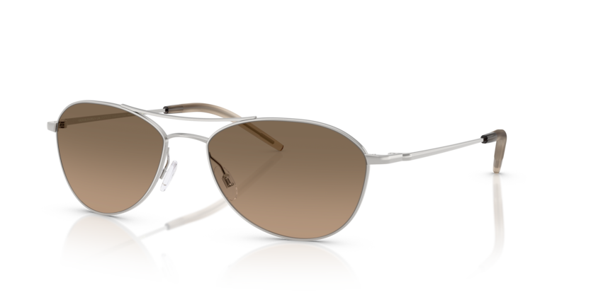 Silver - 0OV1358S 827934507432 Oliver Peoples Sunglasses Unisex Pilot