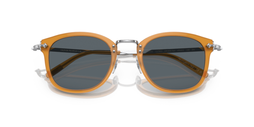 0OV5350S - Oliver Peoples - (Amber - Silver) Blue - 49 - 22 - 140 MM - Ardor Eyewear 827934418493