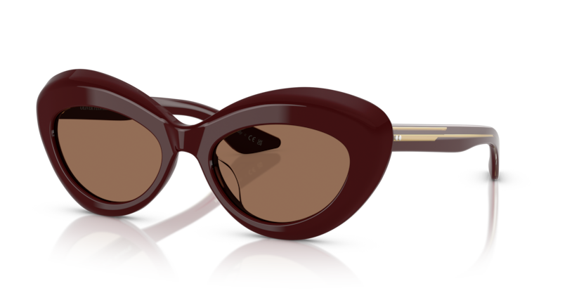 Burgundy - 0OV5523SU 827934505421 Oliver Peoples Sunglasses Woman Square