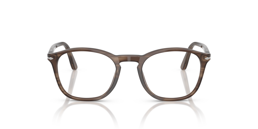 Striped Brown - 0PO3007V 8056262356395 Persol Eyeglasses Man Square