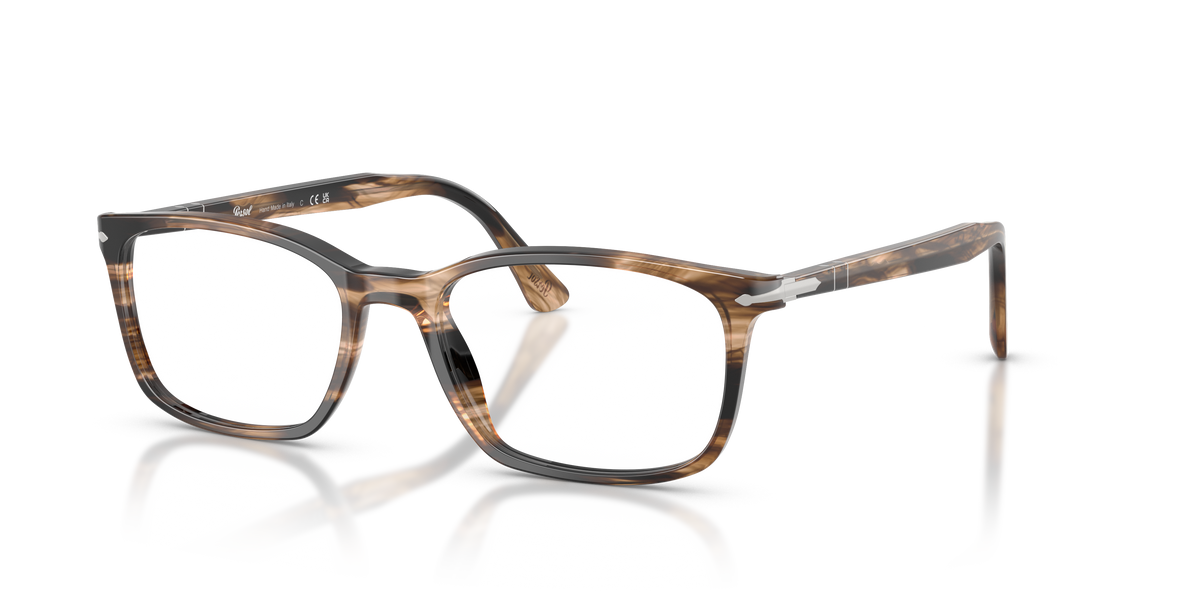0PO3189V Striped Black & Greish Brown three quarter view image 1 barcode 8056262570821